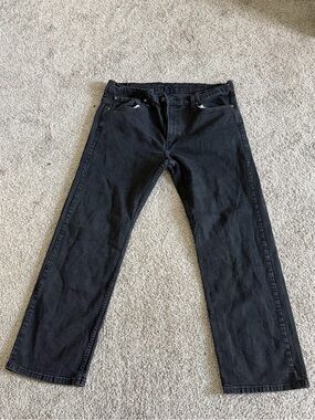 Levi's Black Straight Jeans